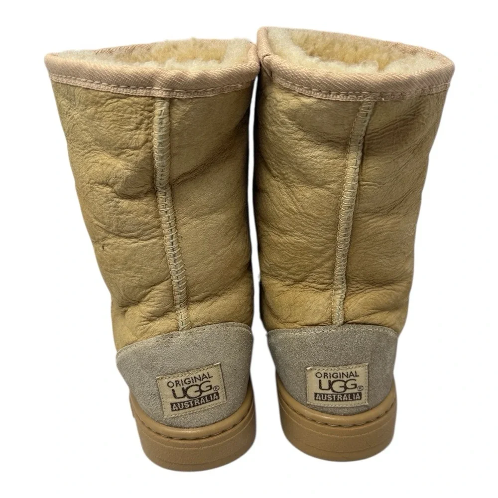 UGG‎ 🚨Australia 🤎Classic❄️ Y2k Tasman Lined Pure Wool Boots Beige Tan Suede 7